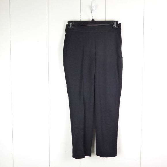 Spanx Pants Womens SZ M Pleated Front Tapered Leg Business Casual Ankle Crop - Picture 1 of 11